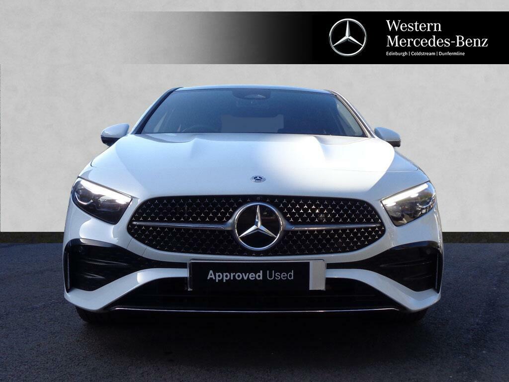 Mercedes-Benz A Class A 250 E Amg Line Premium Plus KW73MYZ White #2