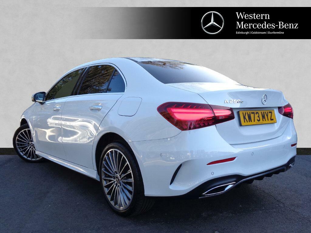 Mercedes-Benz A Class A 250 E Amg Line Premium Plus KW73MYZ White #3