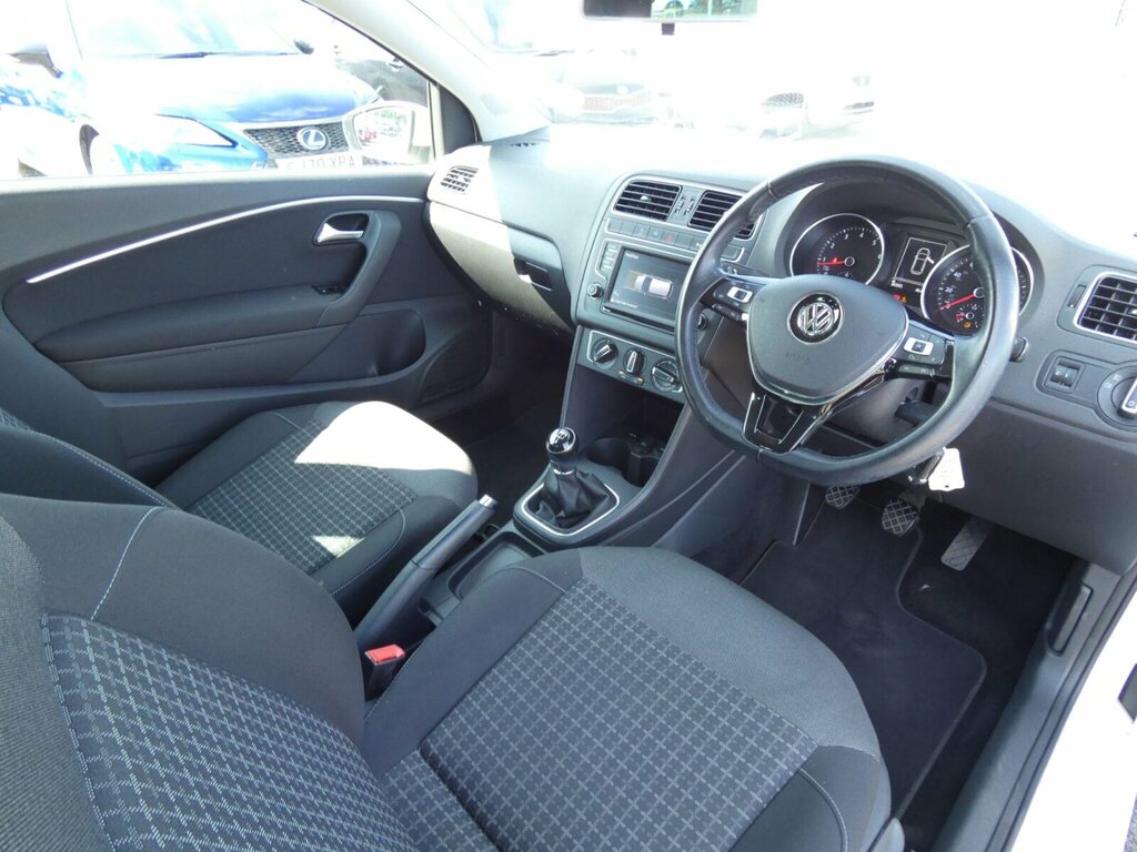 Volkswagen Polo 1.2 Tsi Bluemotion Tech Match Euro 6 Ss White #6