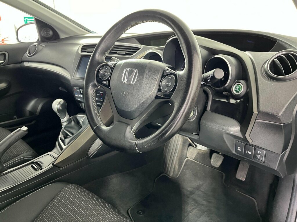 Honda Civic 1.8 I-vtec Se Plus Navi Euro 6 Ss SK66DLO Black #4