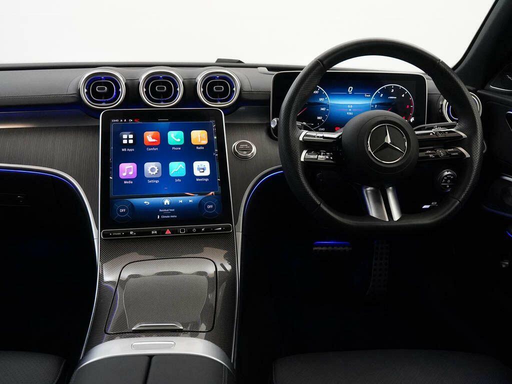 Mercedes-Benz C Class Saloon White #10