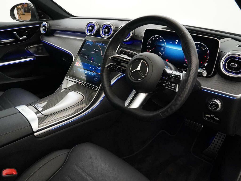 Mercedes-Benz C Class Saloon White #9