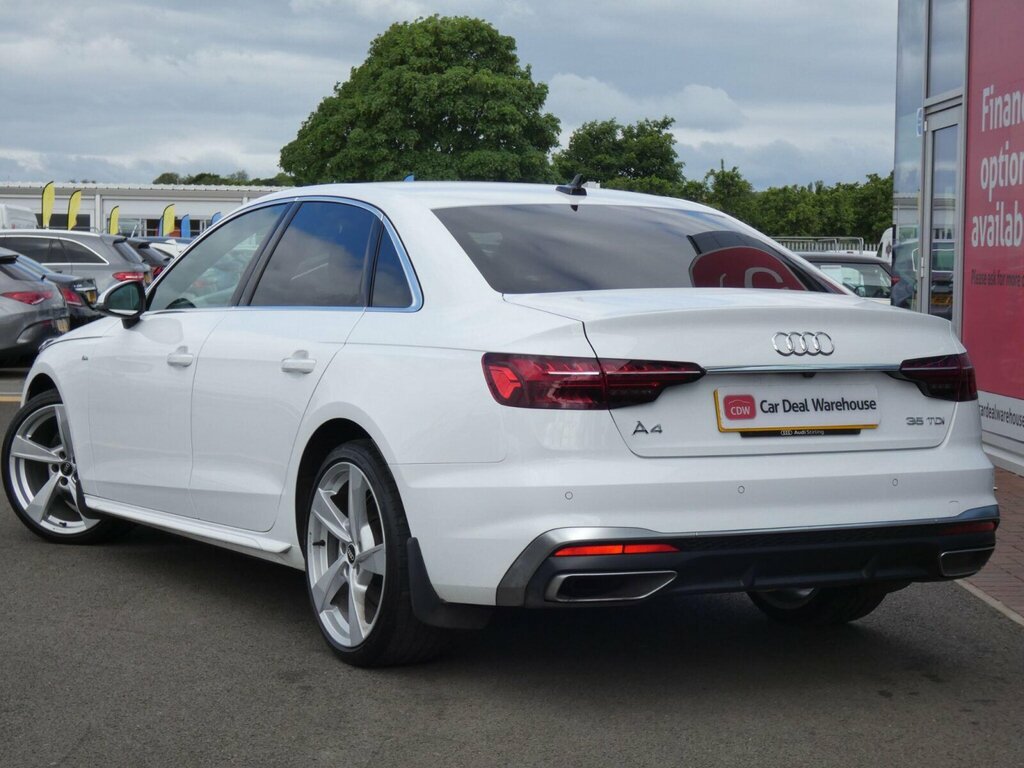 Audi A4 2.0 Tdi 35 S Line S Tronic Euro 6 Ss White #3