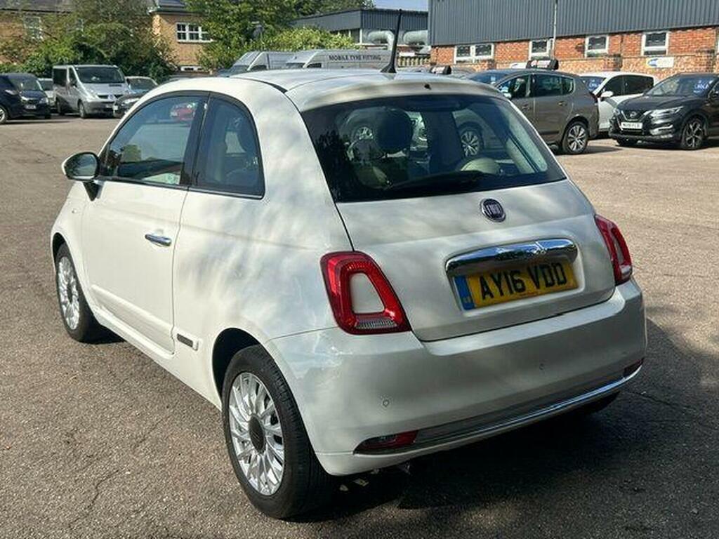 Fiat 500 Hatchback 1.2 Lounge Euro 6 Ss 201616 AY16VDD White #6