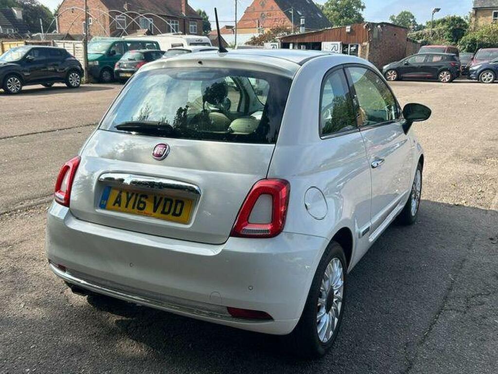 Fiat 500 Hatchback 1.2 Lounge Euro 6 Ss 201616 AY16VDD White #4