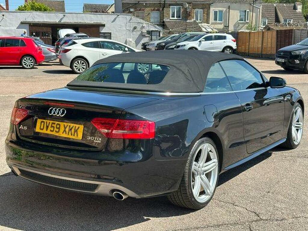 Audi A5 Convertible 3.0 Tdi V6 S Line S Tronic Quattro Eur Black #6