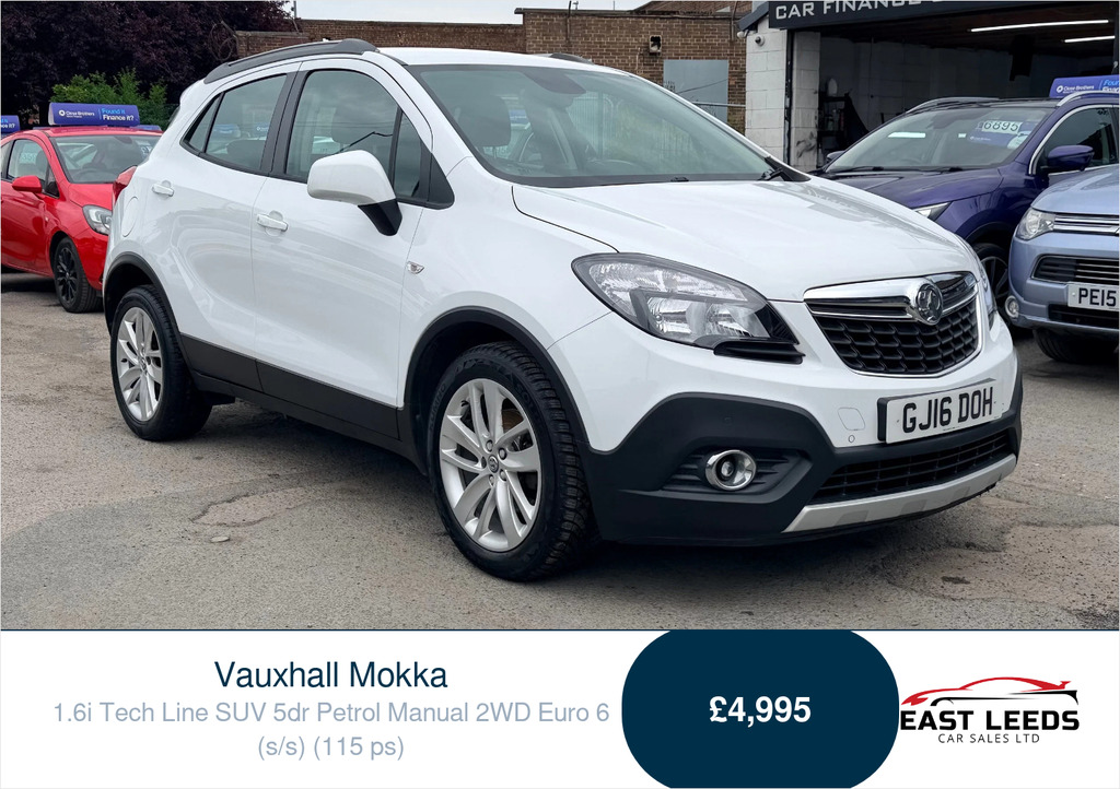 Vauxhall Mokka 1.6I Tech Line Suv 2Wd Euro 6 S White