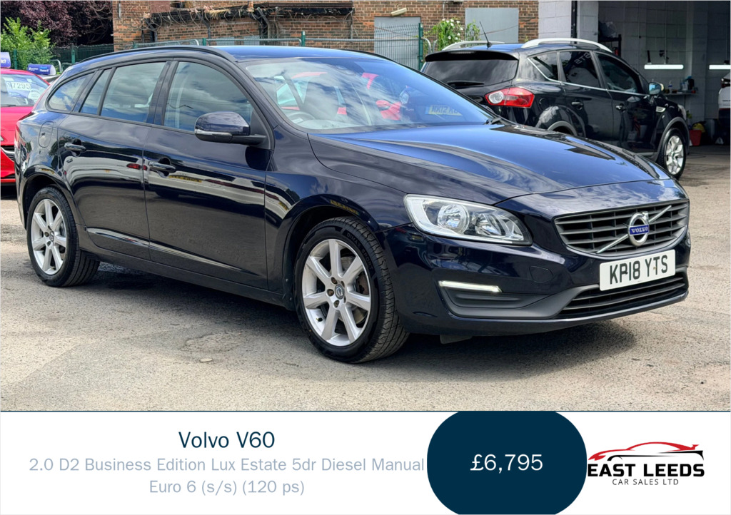 Volvo V60 2.0 D2 Business Edition Lux Estate Manu Blue