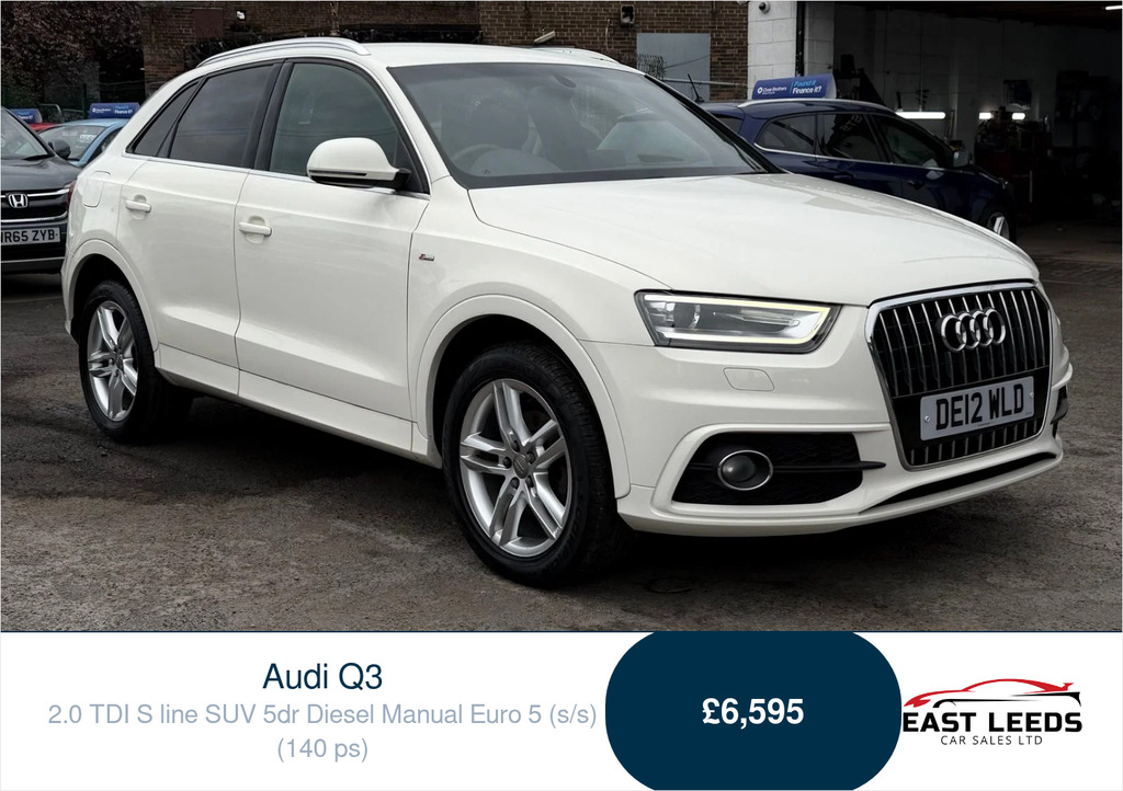 Audi Q3 2.0 Tdi S Line Suv Euro 5 Ss White