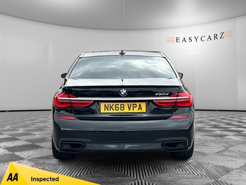 BMW 7 Series 730D M Sport NK68VPA Black #6