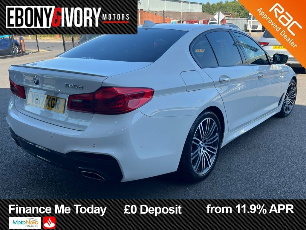 BMW 5 Series 2L M Sport YO17XGR White #4