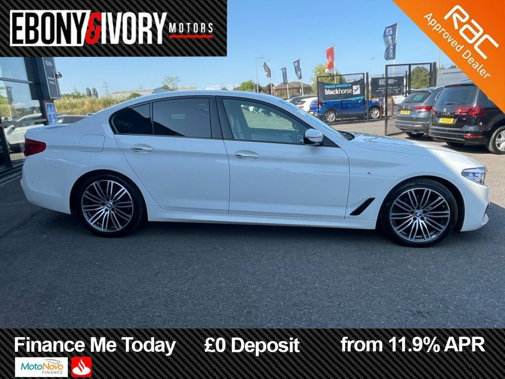 BMW 5 Series 2L M Sport YO17XGR White #5
