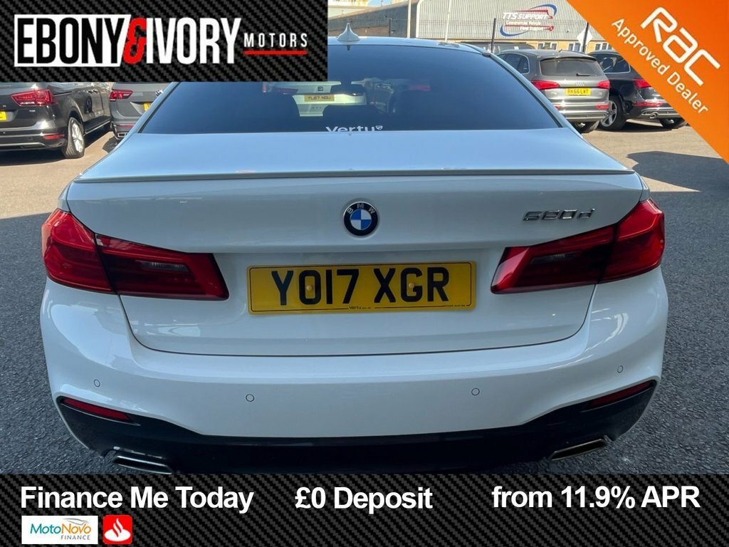 BMW 5 Series 2L M Sport YO17XGR White #3