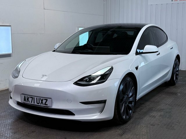 Tesla Model 3 2021 Dual Motor Performance Saloon AK71UXZ White #3