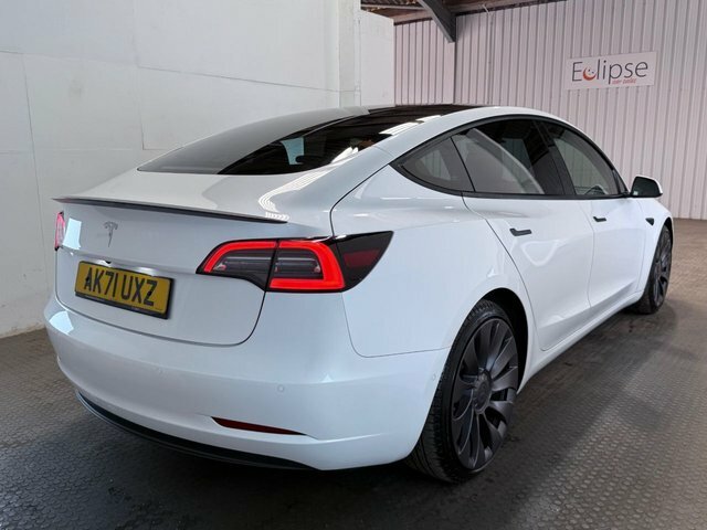 Tesla Model 3 2021 Dual Motor Performance Saloon AK71UXZ White #6