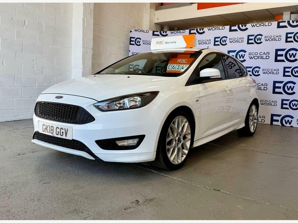 Ford Focus 1.0T Ecoboost St-line Euro 6 S S White #4