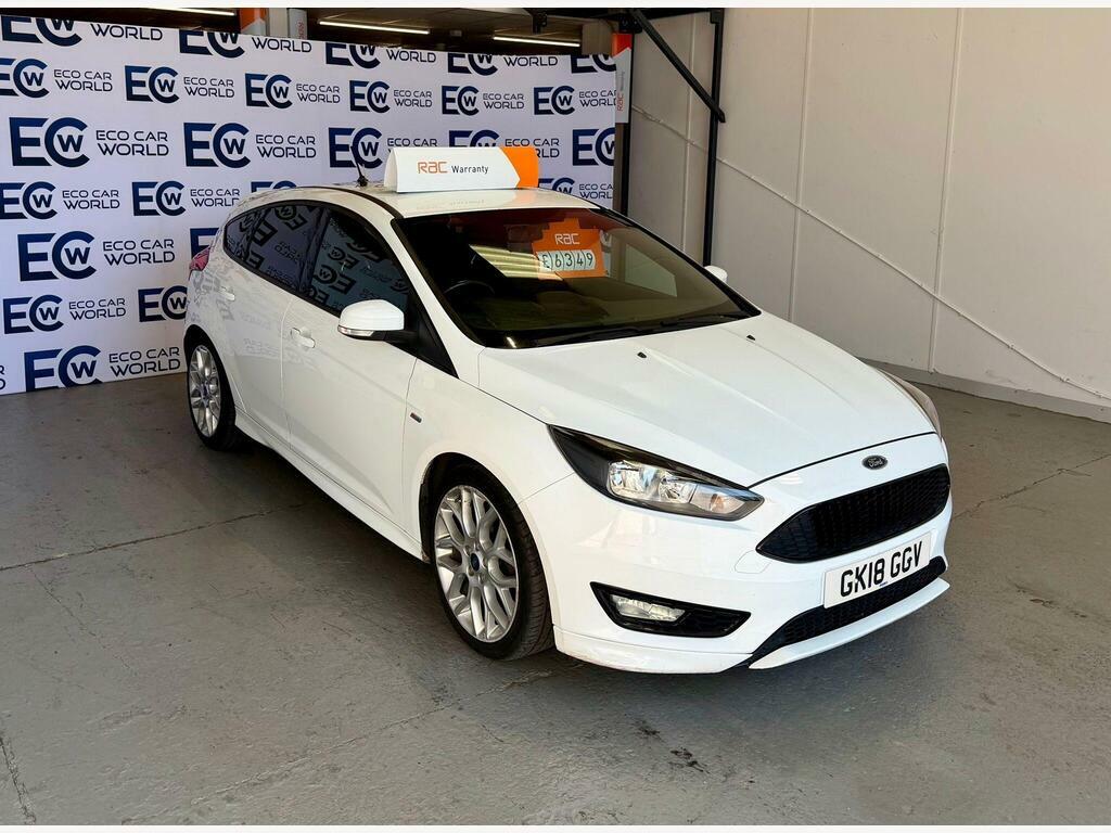 Ford Focus 1.0T Ecoboost St-line Euro 6 S S White #5