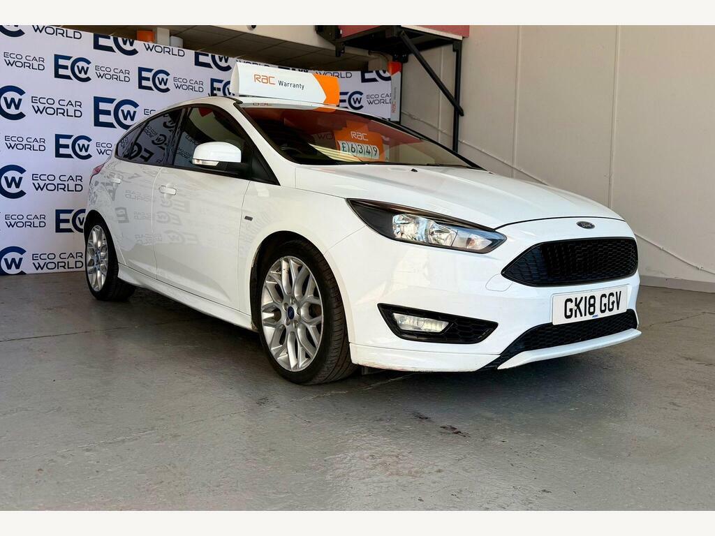Ford Focus 1.0T Ecoboost St-line Euro 6 S S White #6