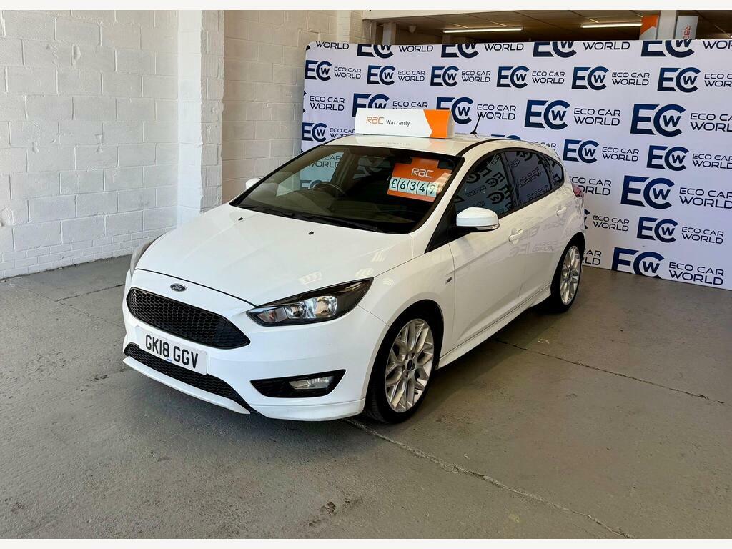 Ford Focus 1.0T Ecoboost St-line Euro 6 S S White #3