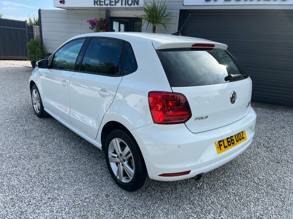Volkswagen Polo 1.2 Tsi Bluemotion Tech Match Hatchback FL66UDZ White #2