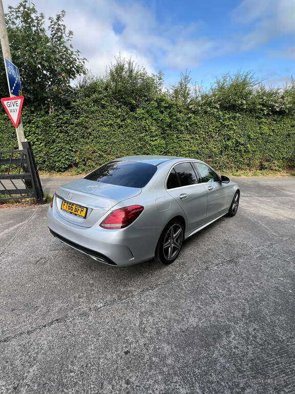 Mercedes-Benz C Class C220d Amg Line FT66BFP Silver #4