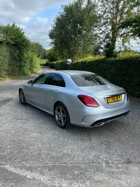 Mercedes-Benz C Class C220d Amg Line FT66BFP Silver #3