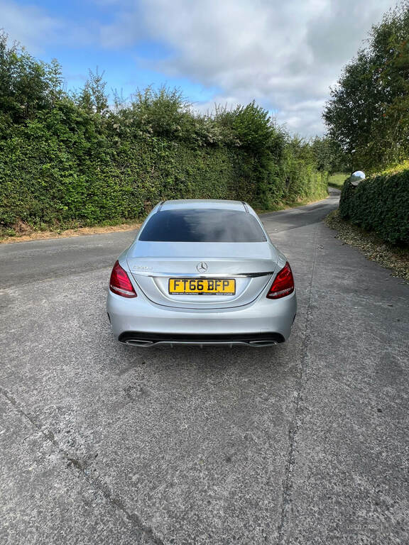 Mercedes-Benz C Class C220d Amg Line FT66BFP Silver #5