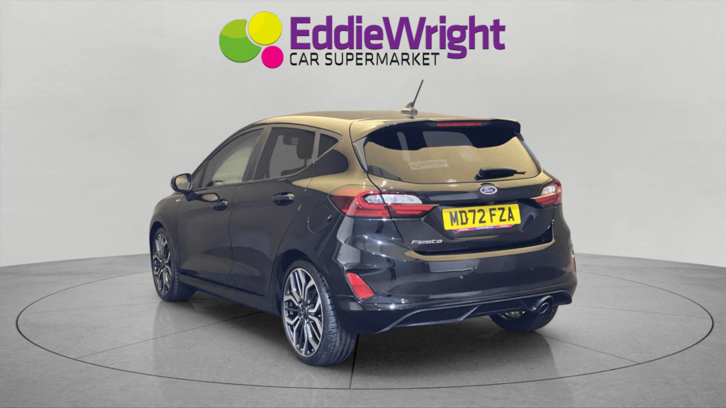 Ford Fiesta 1.0T Ecoboost 100 Bhp St-line X Nq MD72FZA Black #2