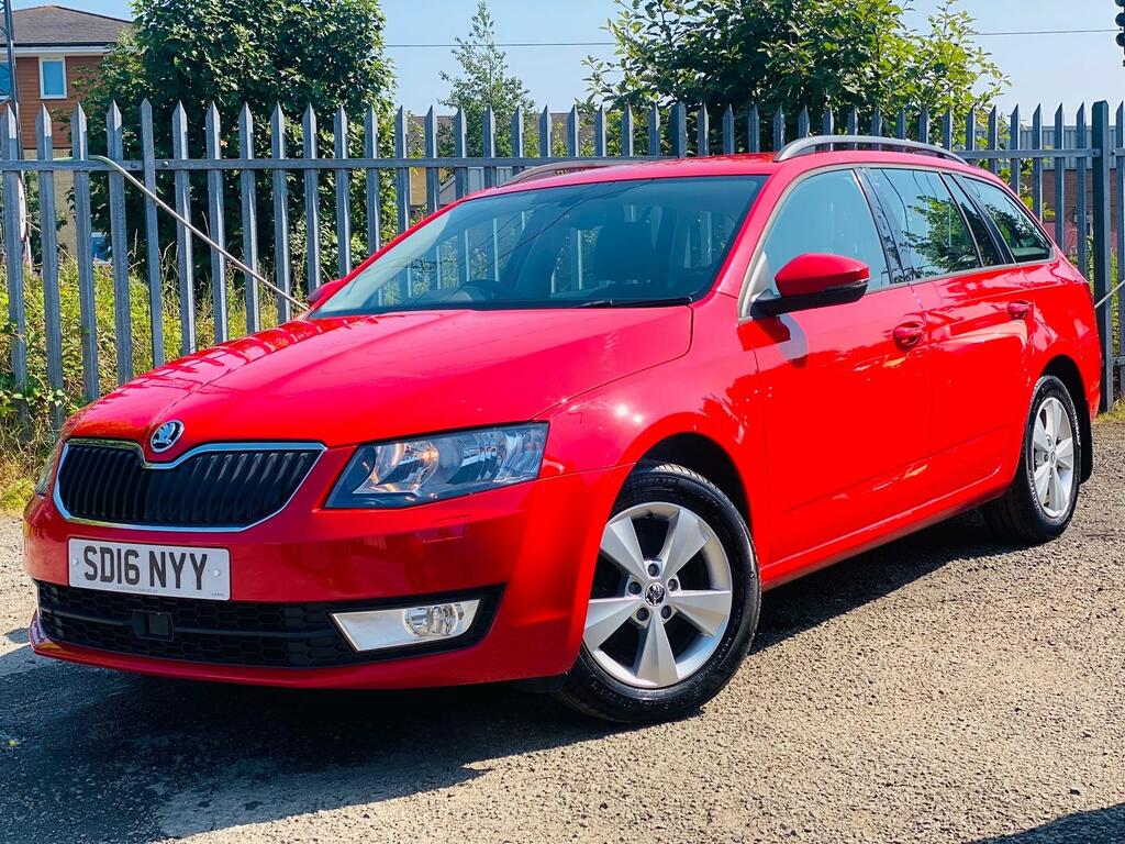 Skoda Octavia 1.6 Tdi Se-l Estate Ulez Fsh 16 Stamps T.belt Done Red #3