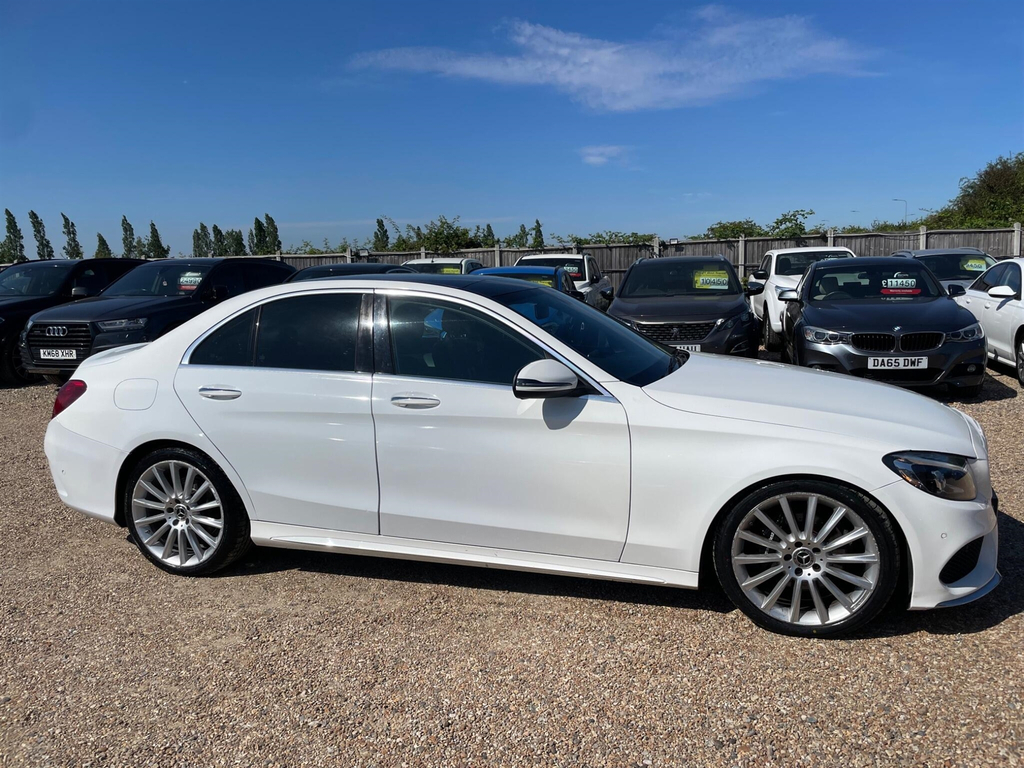 Mercedes-Benz C Class 2.1 D Amg Line Premium 7G-tronic Euro 6 Ss 4 BX65WGZ White #5