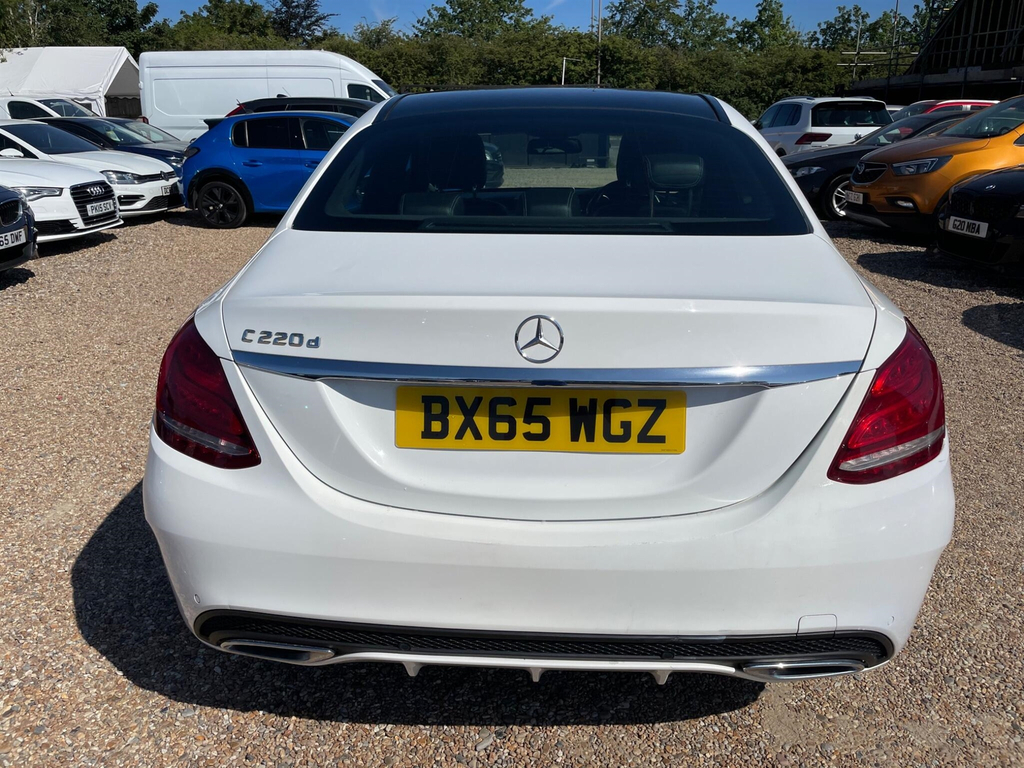 Mercedes-Benz C Class 2.1 D Amg Line Premium 7G-tronic Euro 6 Ss 4 BX65WGZ White #4