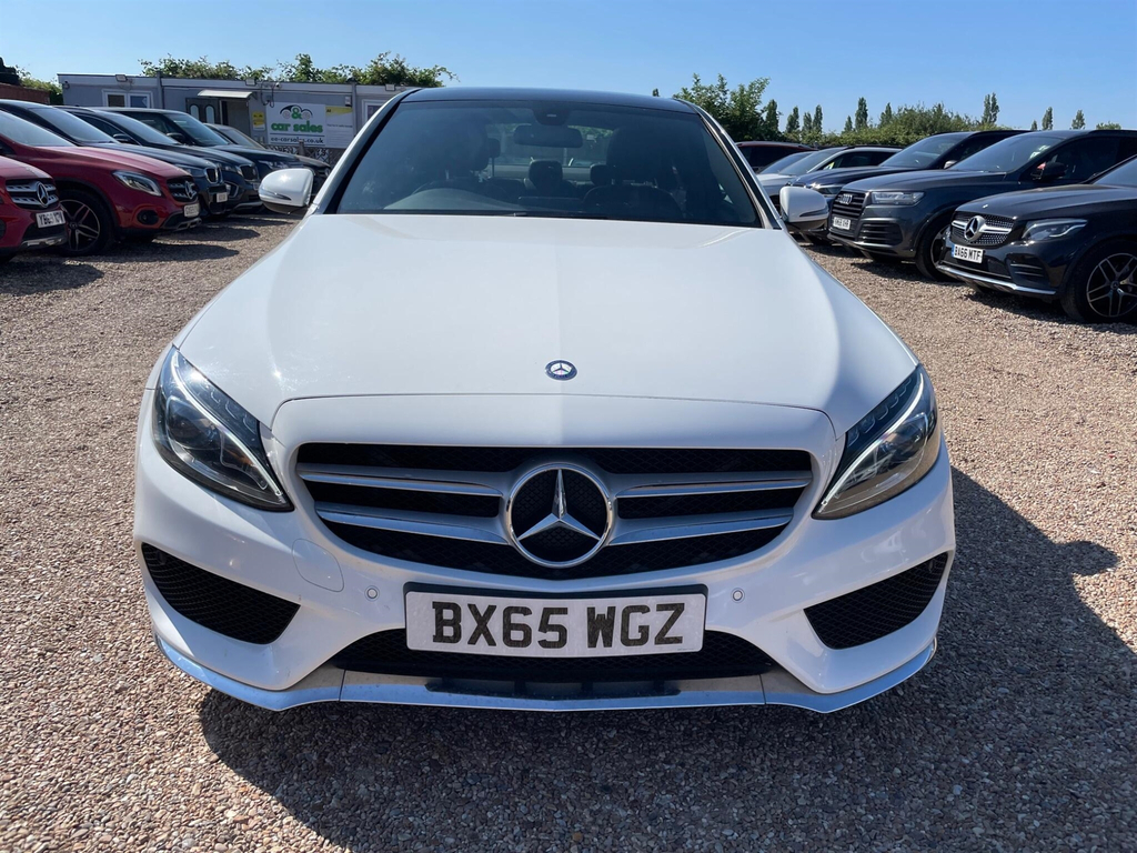 Mercedes-Benz C Class 2.1 D Amg Line Premium 7G-tronic Euro 6 Ss 4 BX65WGZ White #2