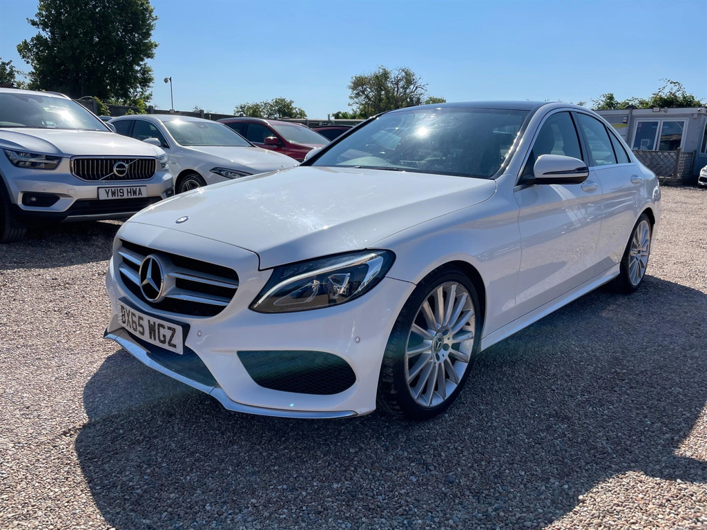 Mercedes-Benz C Class 2.1 D Amg Line Premium 7G-tronic Euro 6 Ss 4 BX65WGZ White #3