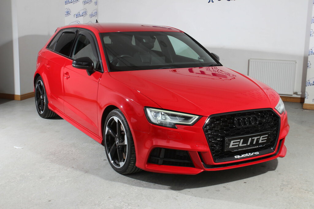 Audi S3 2.0 Tfsi Black Edition Sportback S Tron WN17HXY Red #6