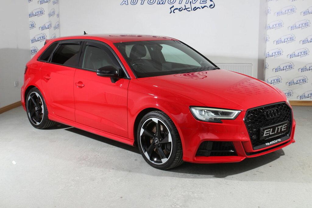 Audi S3 2.0 Tfsi Black Edition Sportback S Tron WN17HXY Red #4