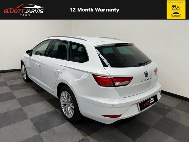 Seat Leon 2.0 Tdi Se Dynamic Estate Dsg Euro 6 S YW69AVE White #3