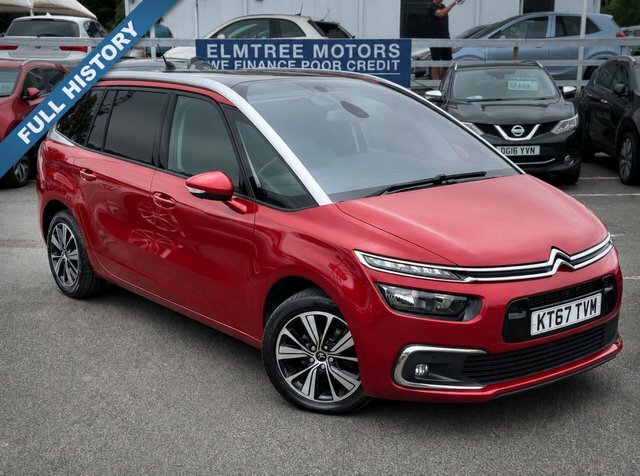 Citroen Grand C4 Picasso 1.6 Turbo Blue Hdi Flair Edition M Red