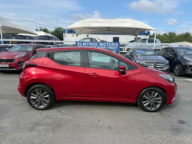 Nissan Micra 1.0 Acenta Hatchback Euro 6. Red #4