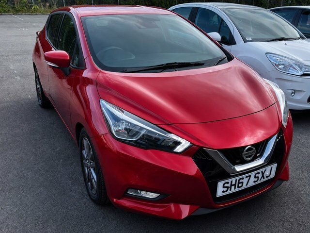 Nissan Micra 1.0 Acenta Hatchback Euro 6. Red