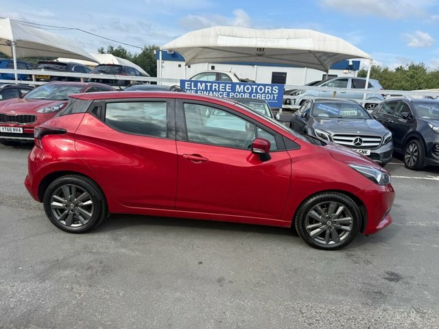Nissan Micra 1.0 Acenta Hatchback Euro 6. Red #6