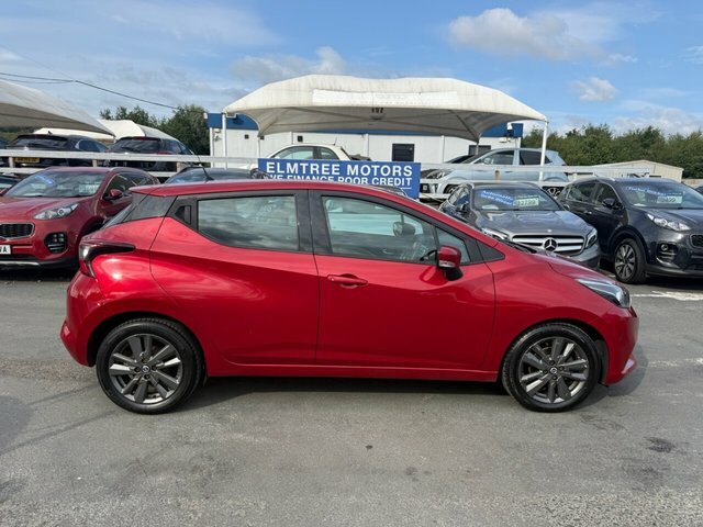 Nissan Micra 1.0 Acenta Hatchback Euro 6. Red #3