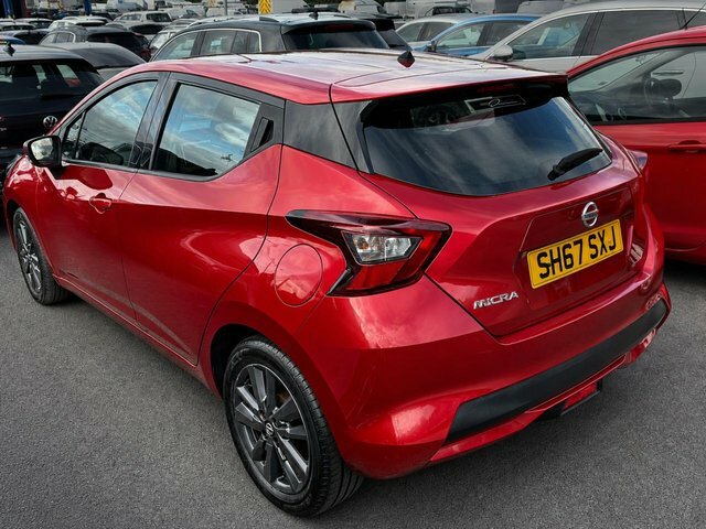 Nissan Micra 1.0 Acenta Hatchback Euro 6. Red #2