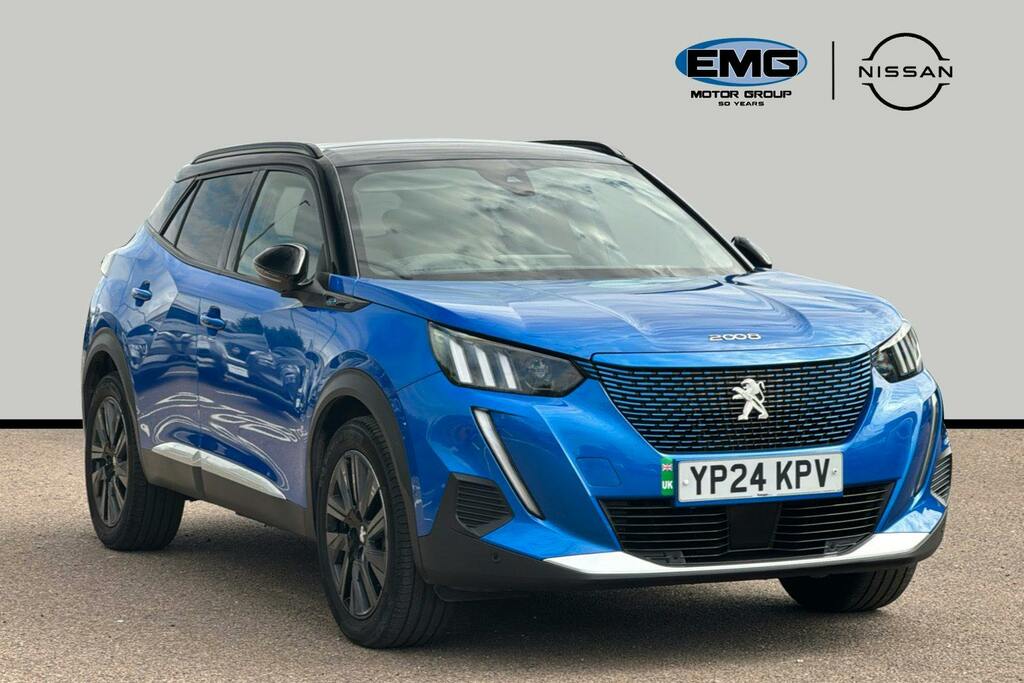 Peugeot e-2008 50Kwh Gt Premium Suv 7Kw Charge YP24KPV Blue