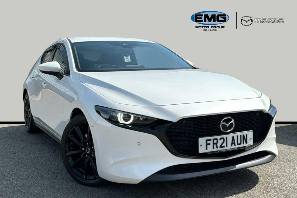Mazda 3 2.0 E Skyactiv X Mhev Sport Lux Hatchback Petr White