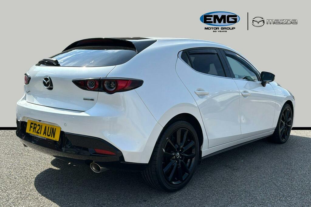 Mazda 3 2.0 E Skyactiv X Mhev Sport Lux Hatchback Petr FR21AUN White #6
