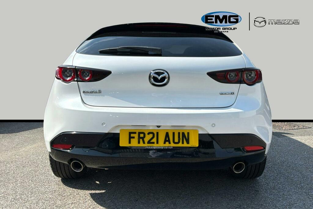 Mazda 3 2.0 E Skyactiv X Mhev Sport Lux Hatchback Petr FR21AUN White #5