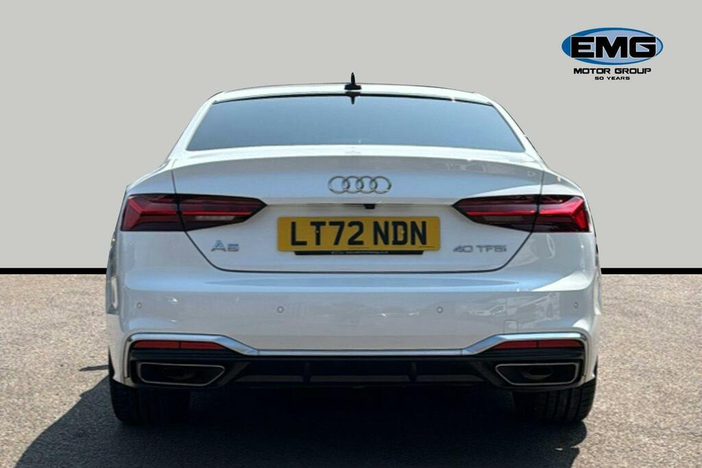 Audi A5 2.0 Tfsi 40 S Line Coupe S Tronic Ss LT72NDN White #5