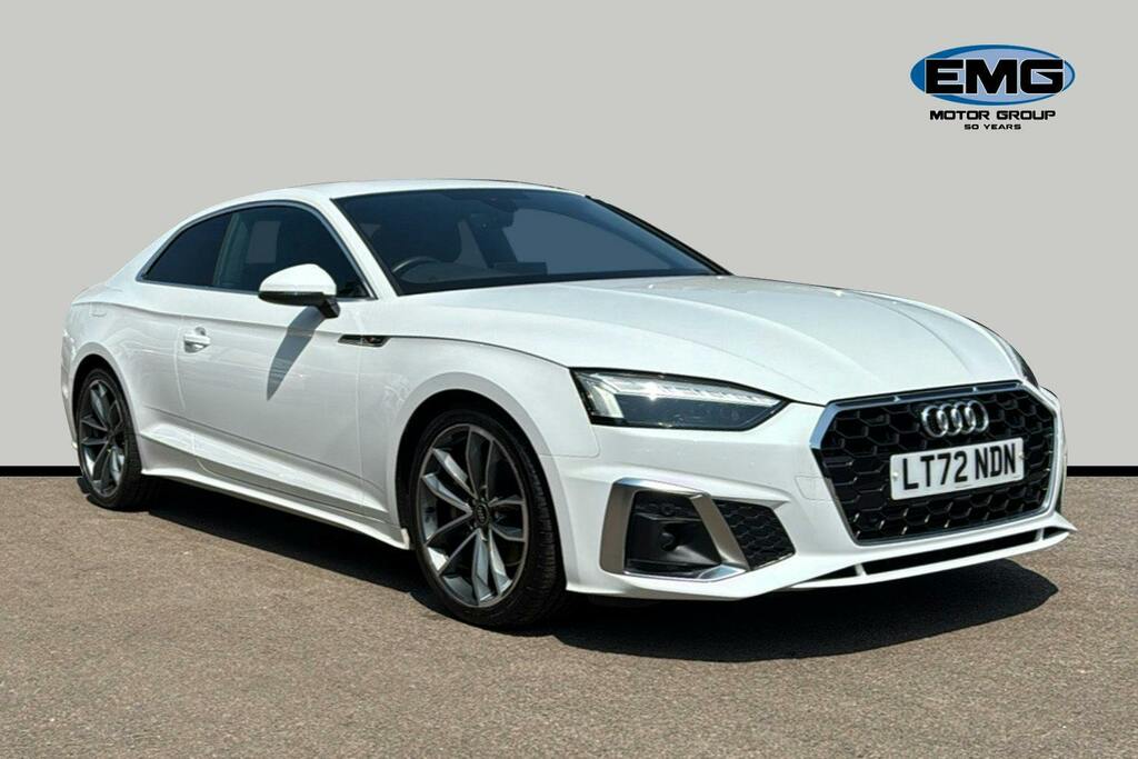 Audi A5 2.0 Tfsi 40 S Line Coupe S Tronic Ss White