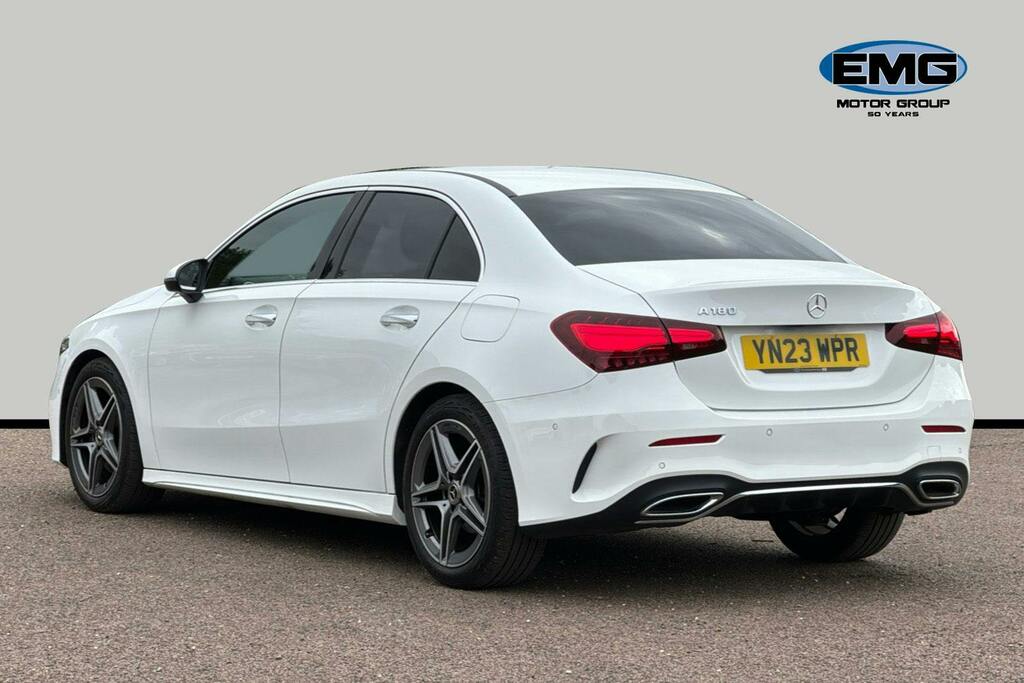 Mercedes-Benz A Class 1.3 A180h Mhev Amg Line Executive Saloon Pet YN23WPR White #4