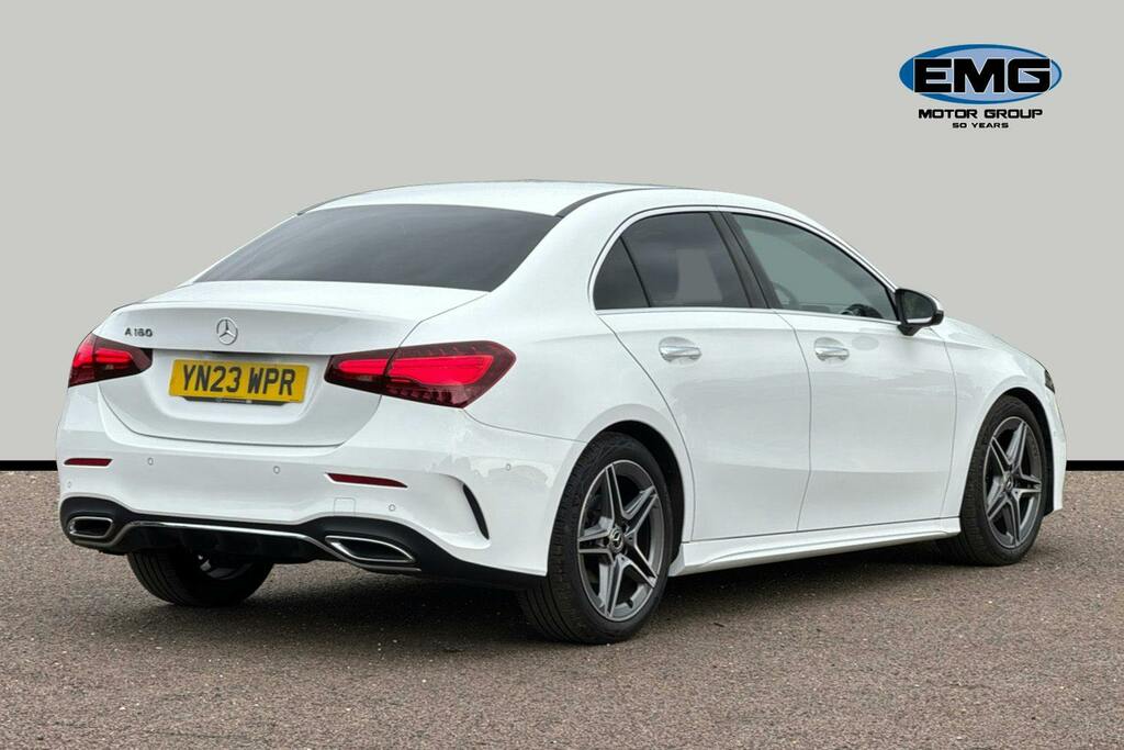 Mercedes-Benz A Class 1.3 A180h Mhev Amg Line Executive Saloon Pet YN23WPR White #6